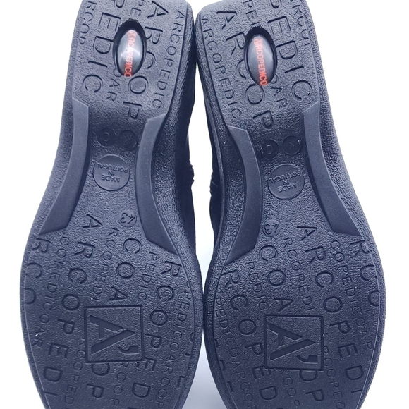 Arcopedico L8 Posh Black Faux Suede Lytech Ankle Boot Lightweight Womens Size 12 - Picture 6 of 10